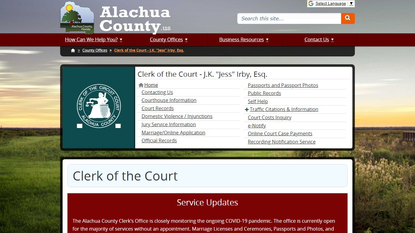 Clerk of the Court - Alachua County